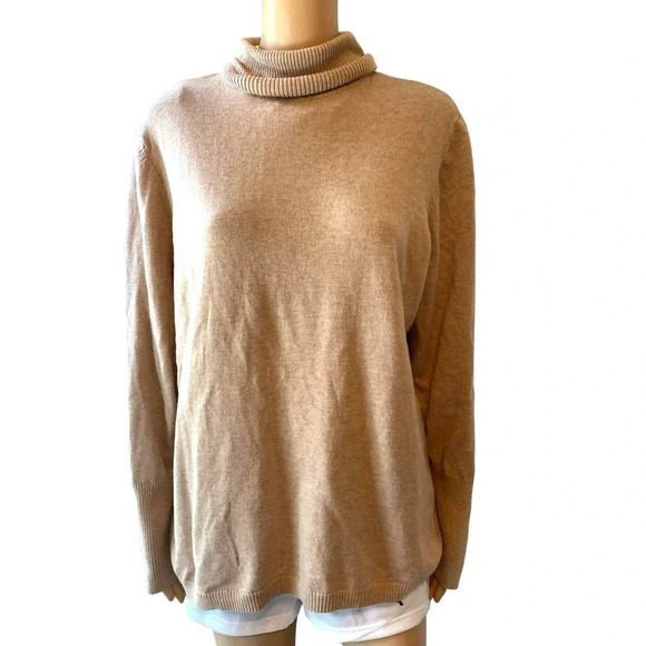 Worthington Turtleneck Soft Cozy Stretch Sweater Women Plus Size 1X - Picture 1 of 6
